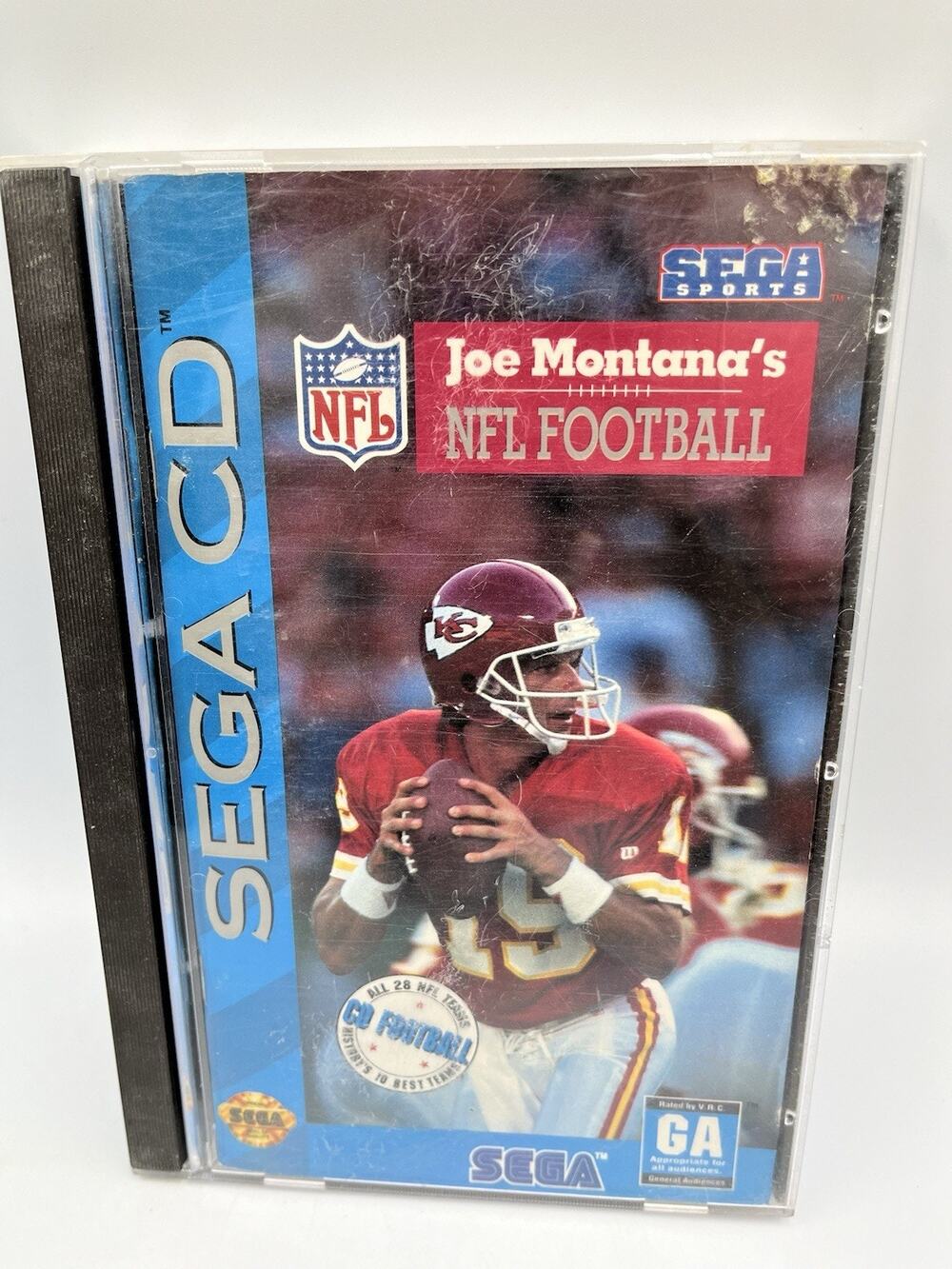 Joe Montana's NFL Football (Sega CD, 1993) Complete In Box